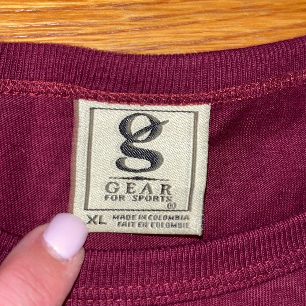 RARE Vintage Y2K Harvard Baby Tee XL Womens G Gear For Sports Maroon IVY League - Picture 4 of 8